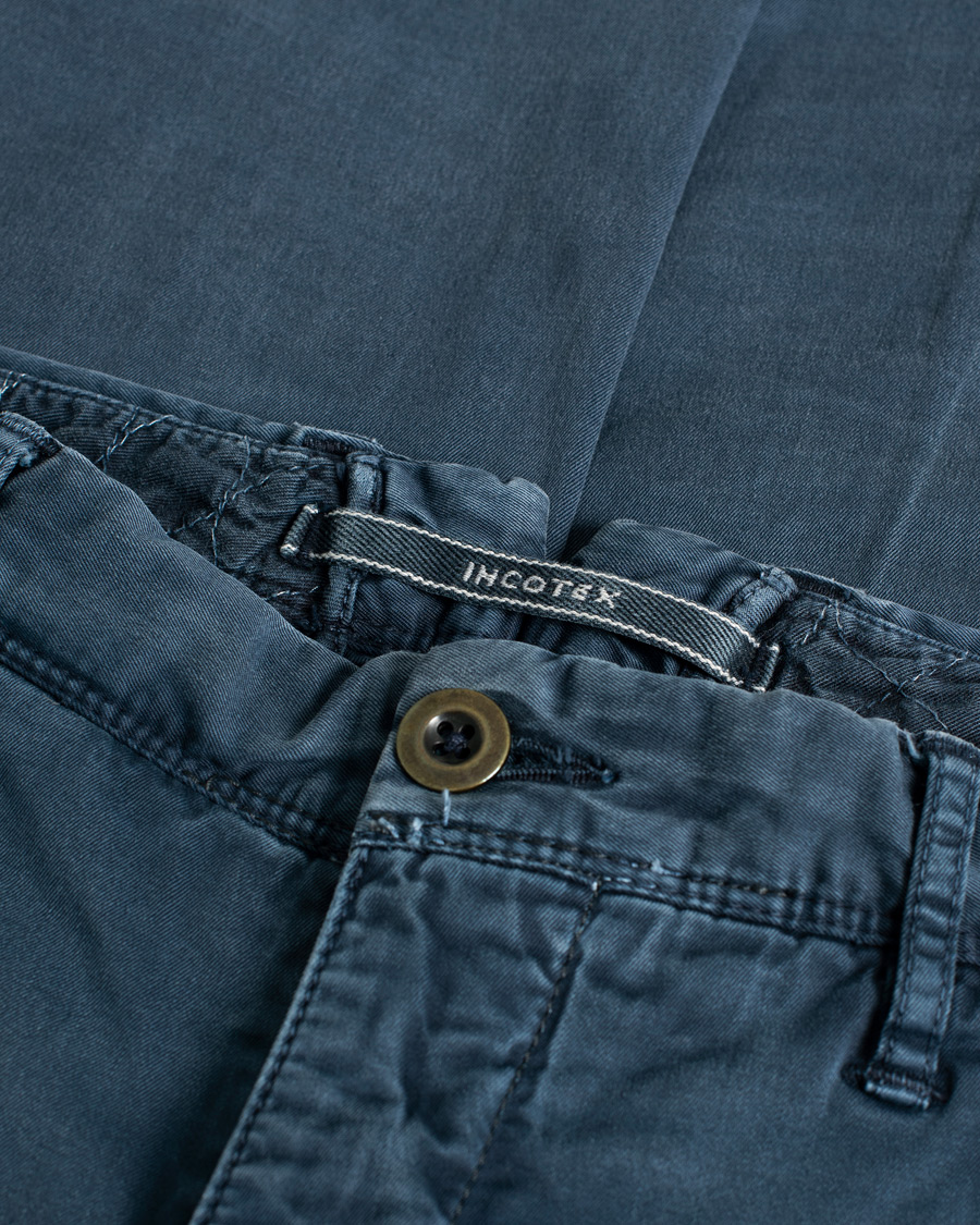 Men | Incotex Slim Fit Stretch Slacks Navy | Pre-owned | Incotex Slim Fit Stretch Slacks Navy