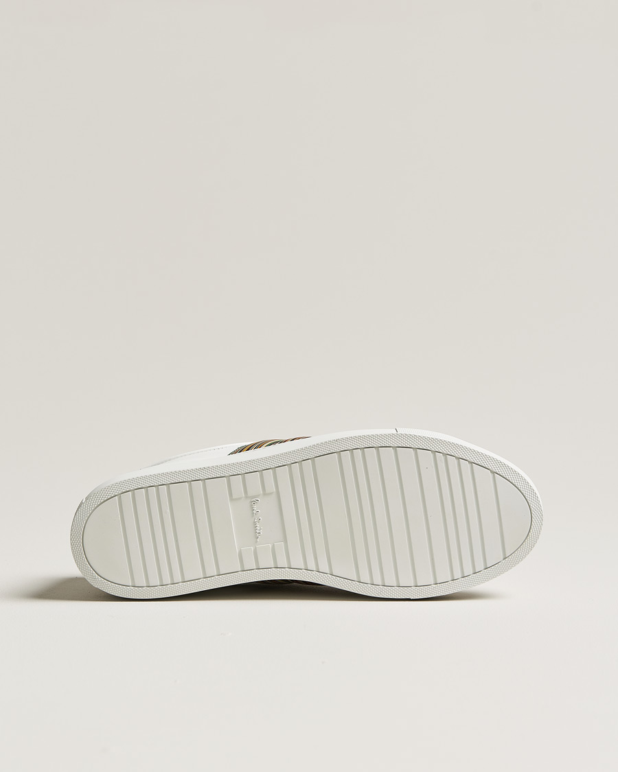 Paul Smith Ivo Sneaker White Multistripe Nappa at CareOfCarl.com