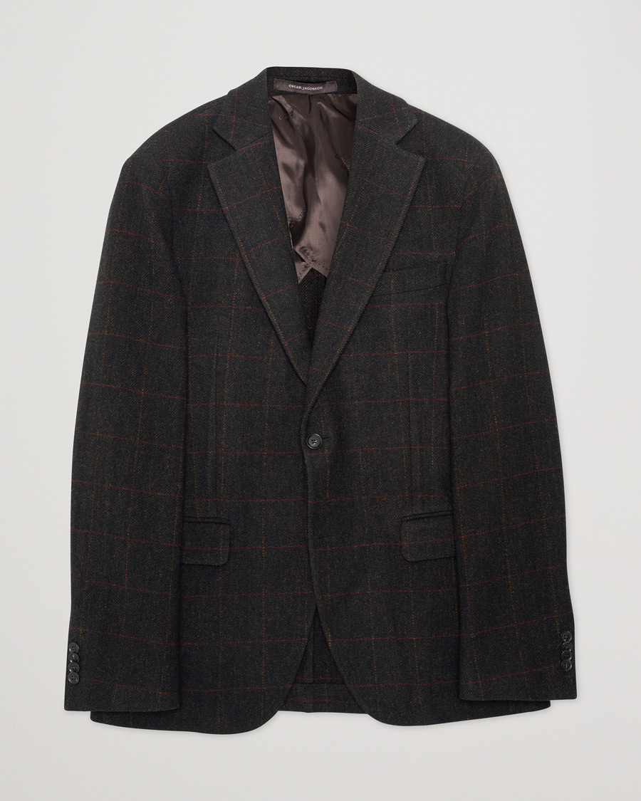 Men | Blazers | Pre-owned | Oscar Jacobson Egel Yorkshire Tweed by Moon Blazer Brown