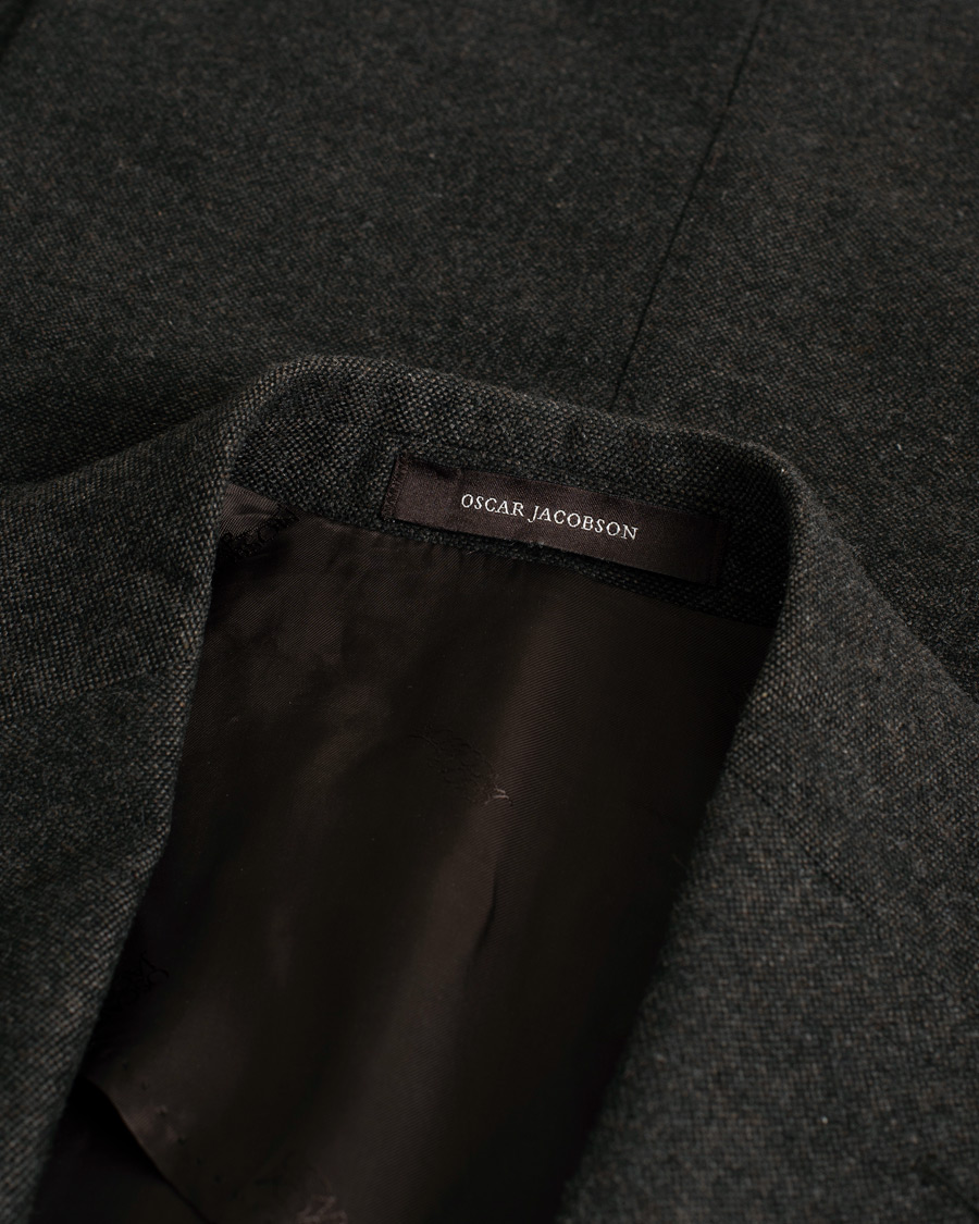 Men | Oscar Jacobson Edgar Wool Blazer Brown 46 | Pre-owned | Oscar Jacobson Edgar Wool Blazer Brown 46