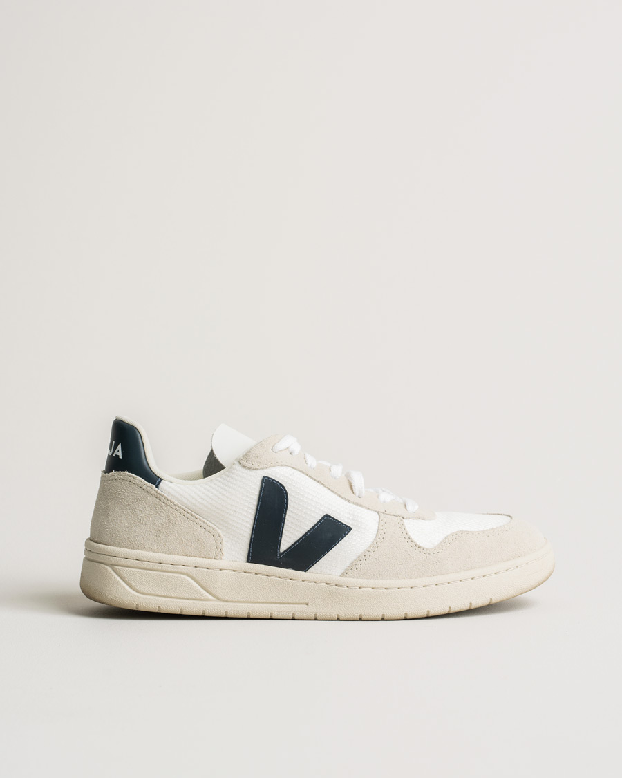 Men | Veja V-10 Mesh Sneaker White Nautico | Pre-owned | Veja V-10 Mesh Sneaker White Nautico