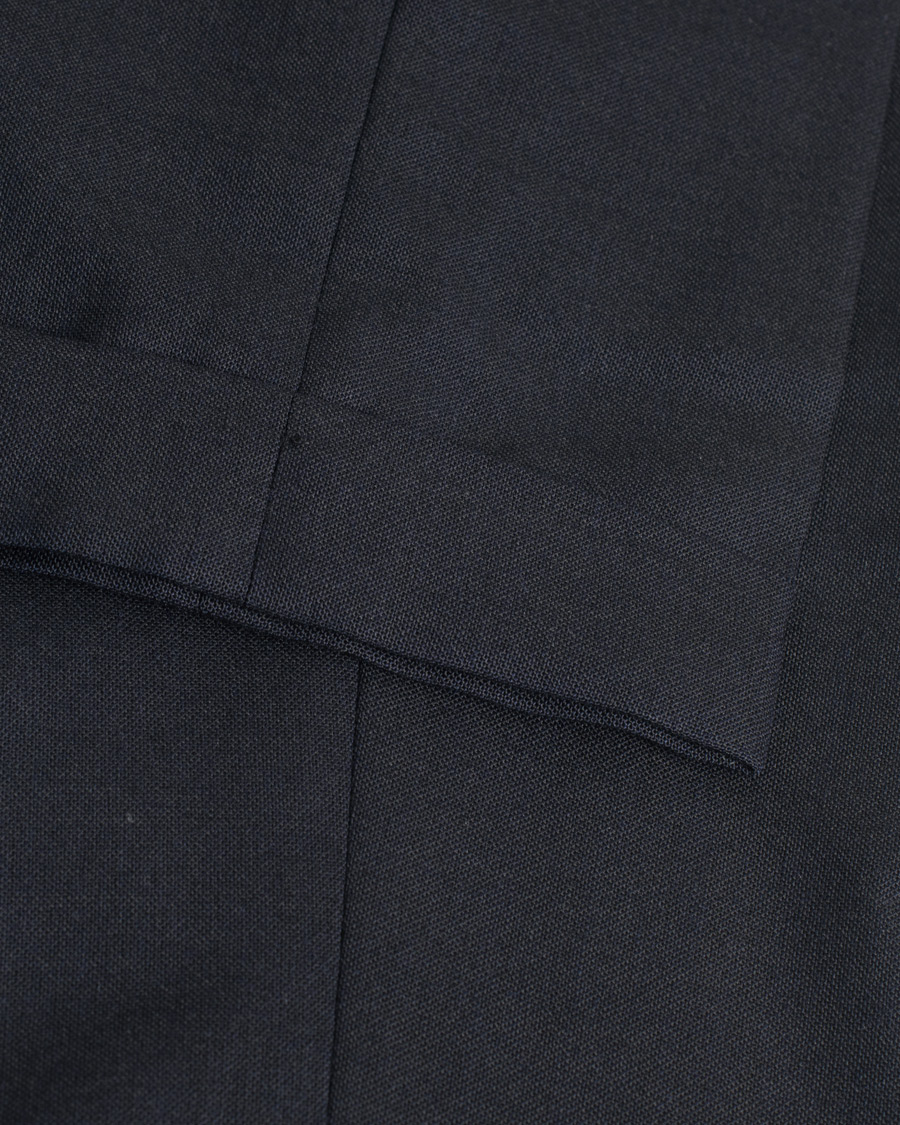 Men | Berg&Berg Arnold Pleated Side Adjuster Wool Trousers Navy 48 | Pre-owned | Berg&Berg Arnold Pleated Side Adjuster Wool Trousers Navy 48