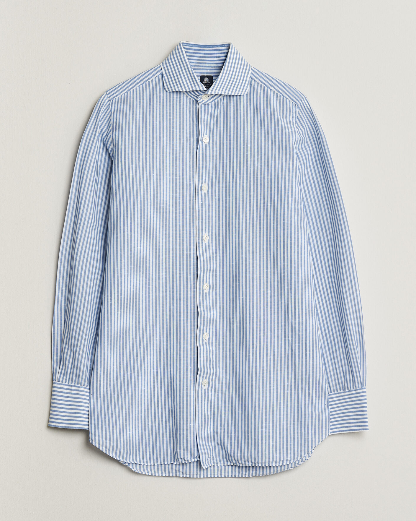 Men | Pre-owned Shirts | Pre-owned | Finamore Napoli Slim Fit Shirt Blue Stripe 38 - S