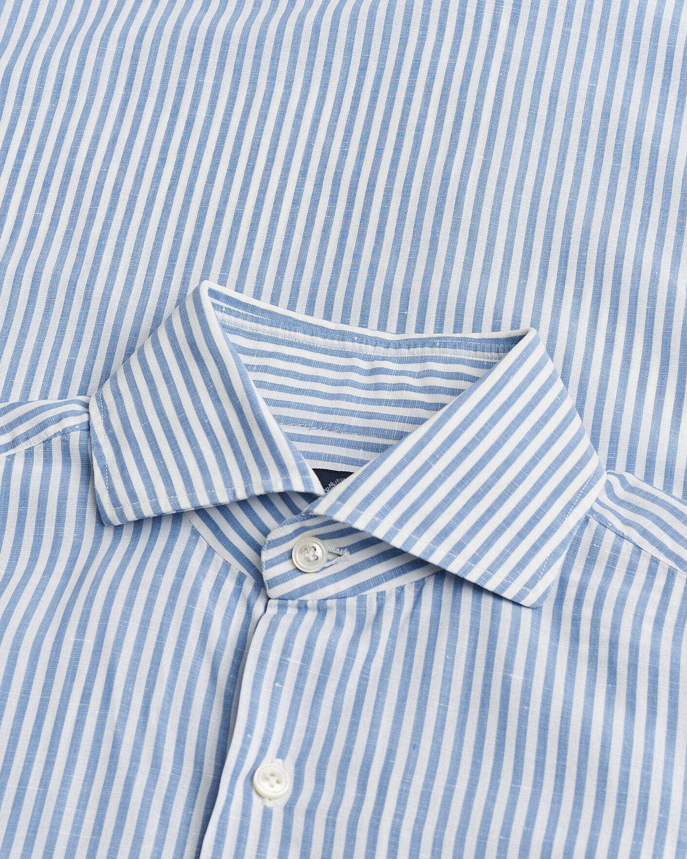 Men | Pre-owned Shirts | Pre-owned | Finamore Napoli Slim Fit Shirt Blue Stripe 38 - S