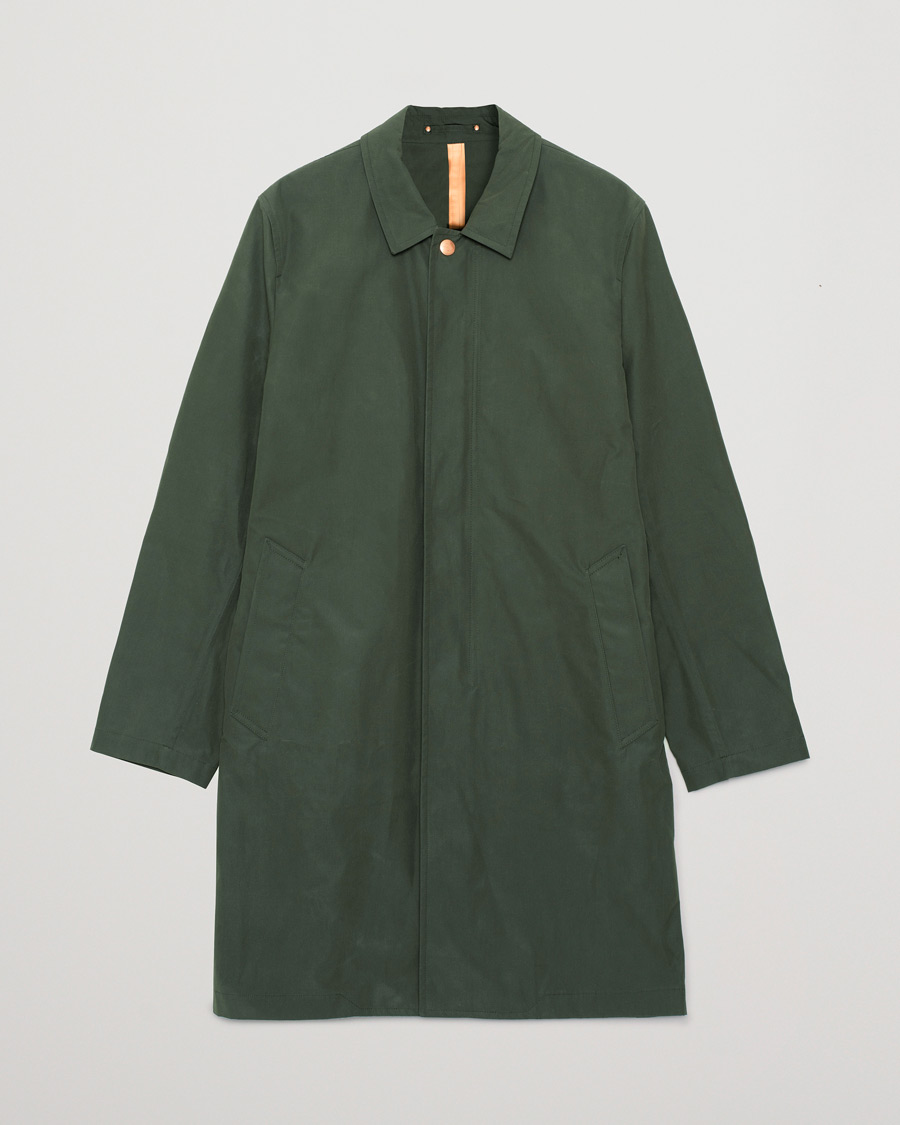 Men | Private White V.C. Unlined Cotton Ventile Mac Coat 3.0 Moss Green | Pre-owned | Private White V.C. Unlined Cotton Ventile Mac Coat 3.0 Moss Green