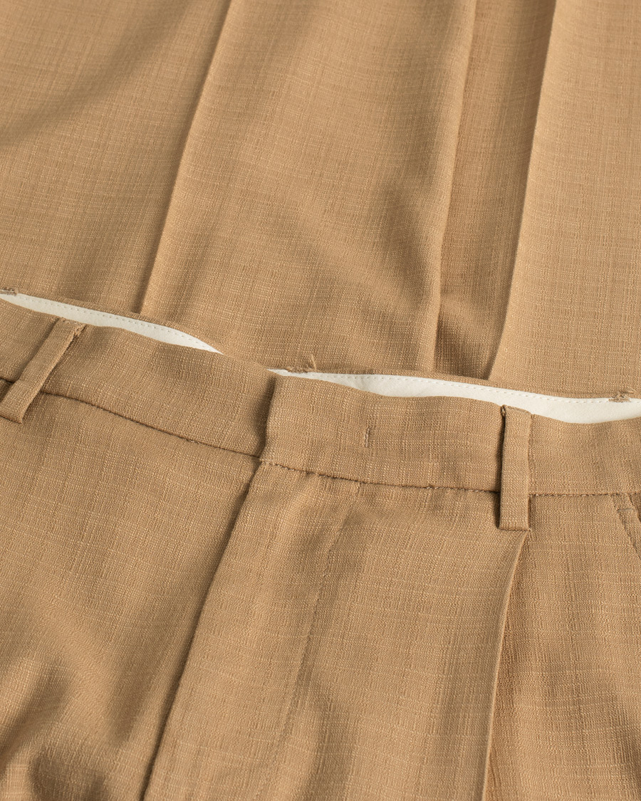 Men | Trousers | Pre-owned | Barena Talon Pleated Trousers Khaki