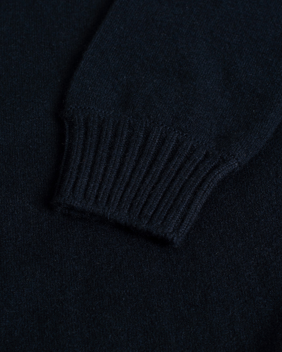Men | Gran Sasso Cashmere Crew Neck Navy 48 | Pre-owned | Gran Sasso Cashmere Crew Neck Navy 48