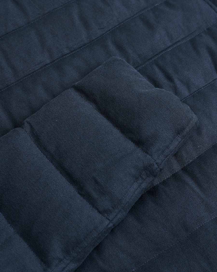 Men | Herno Flannel Down Jacket Navy 52 | Pre-owned | Herno Flannel Down Jacket Navy 52