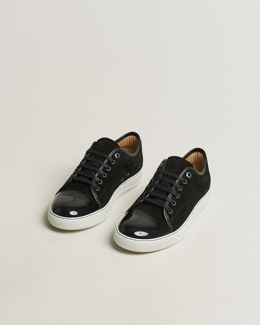 Men | Pre-owned Shoes | Pre-owned | Lanvin DBB1 Patent Cap Toe Sneaker Black UK7 - EU41