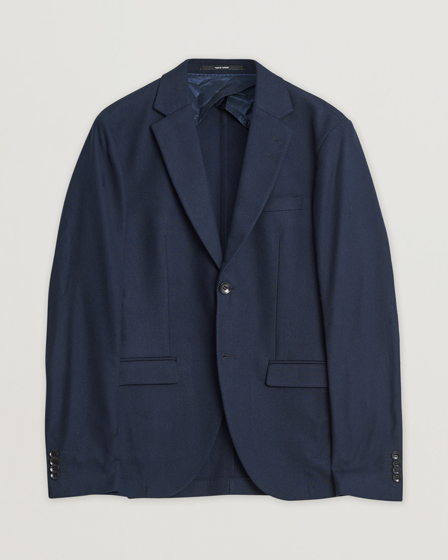 Men | Tiger of Sweden Lamonte Cotton Blazer Navy 46 | Pre-owned | Tiger of Sweden Lamonte Cotton Blazer Navy 46
