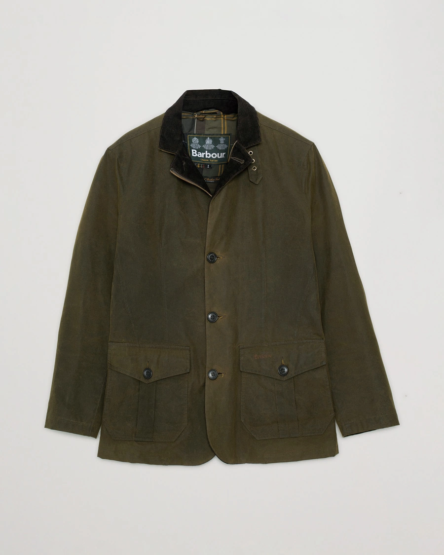 Men | Coats & Jackets | Pre-owned | Barbour Lifestyle Lutz Wax Jacket Olive