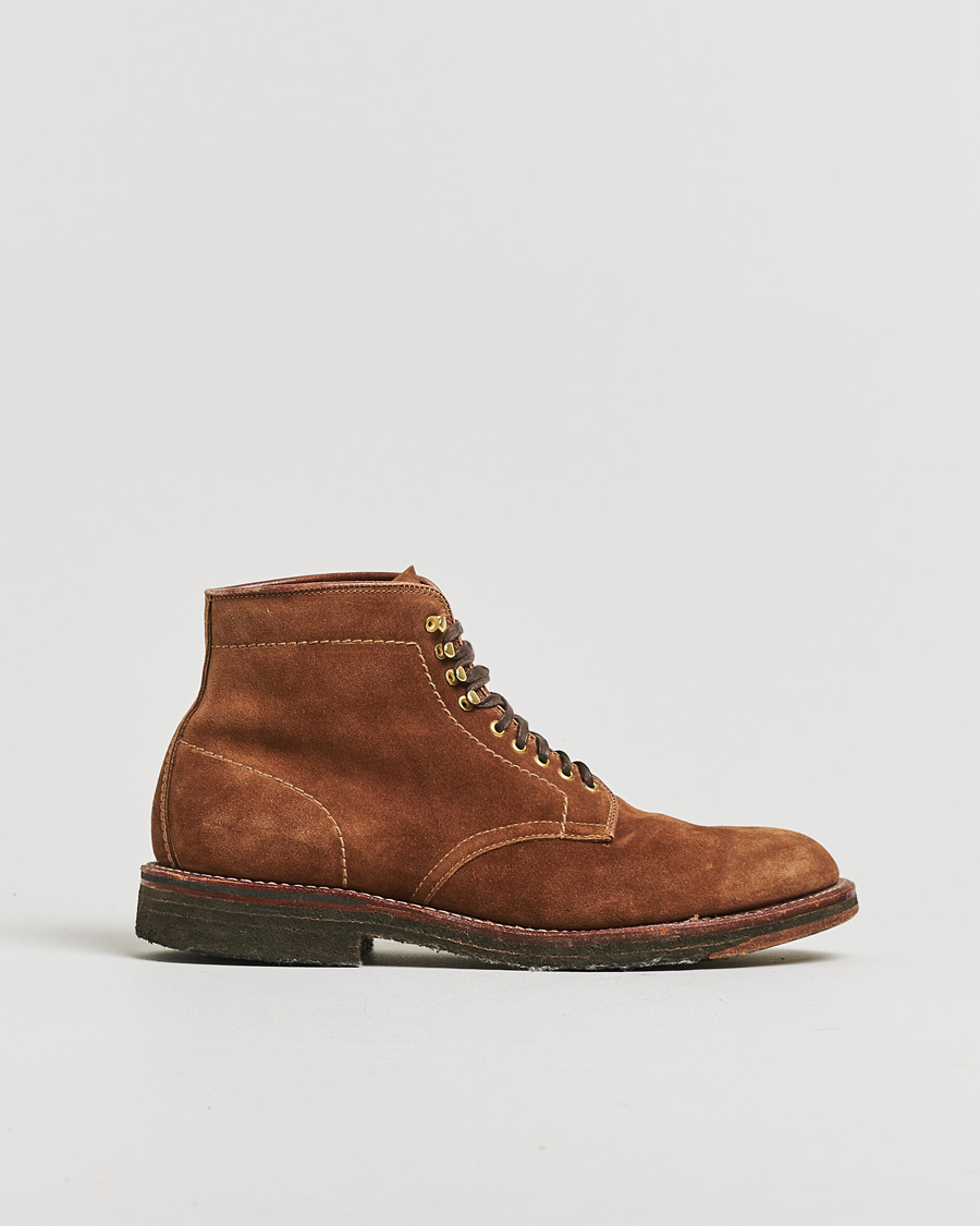 Alden 46054H Plain Toe Boot Snuff Suede US8 - EU41,5 at CareOfCarl.com