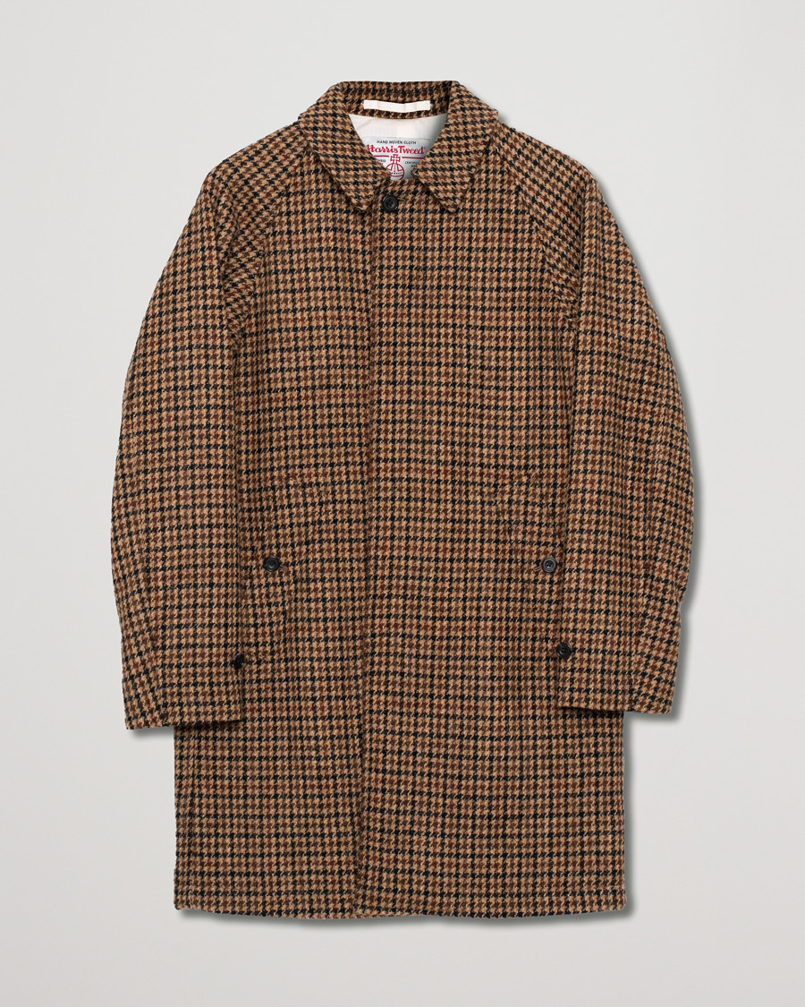 Men | Coats & Jackets | Pre-owned | BEAMS PLUS Harris Tweed Balmacaan Coat Gun Club Check