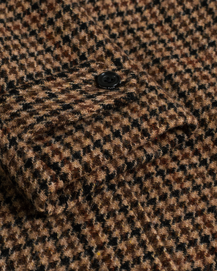 Men | Coats & Jackets | Pre-owned | BEAMS PLUS Harris Tweed Balmacaan Coat Gun Club Check