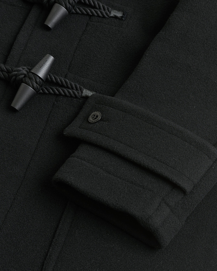 Burberry Wool Duffle Coat Black 50 at CareOfCarl.com