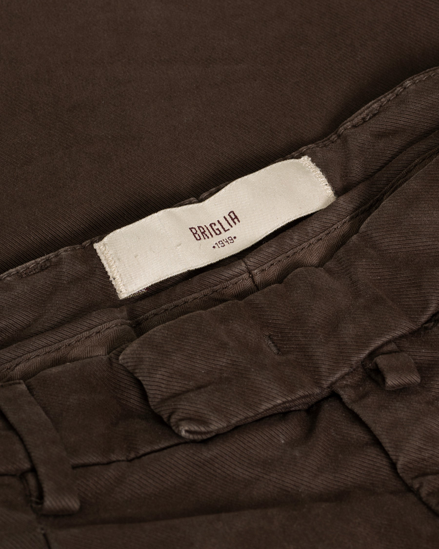 Men | Trousers | Pre-owned | Briglia 1949 Brushed Cotton Cargo Trousers Brown 46
