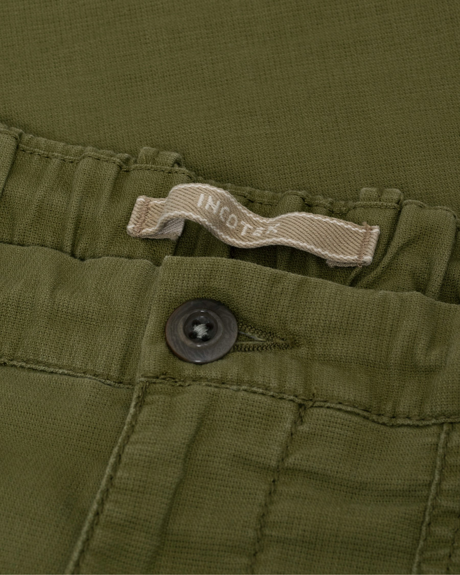 Men | Trousers | Pre-owned | Incotex Slim Fit Drawstring Work Pants Military W32