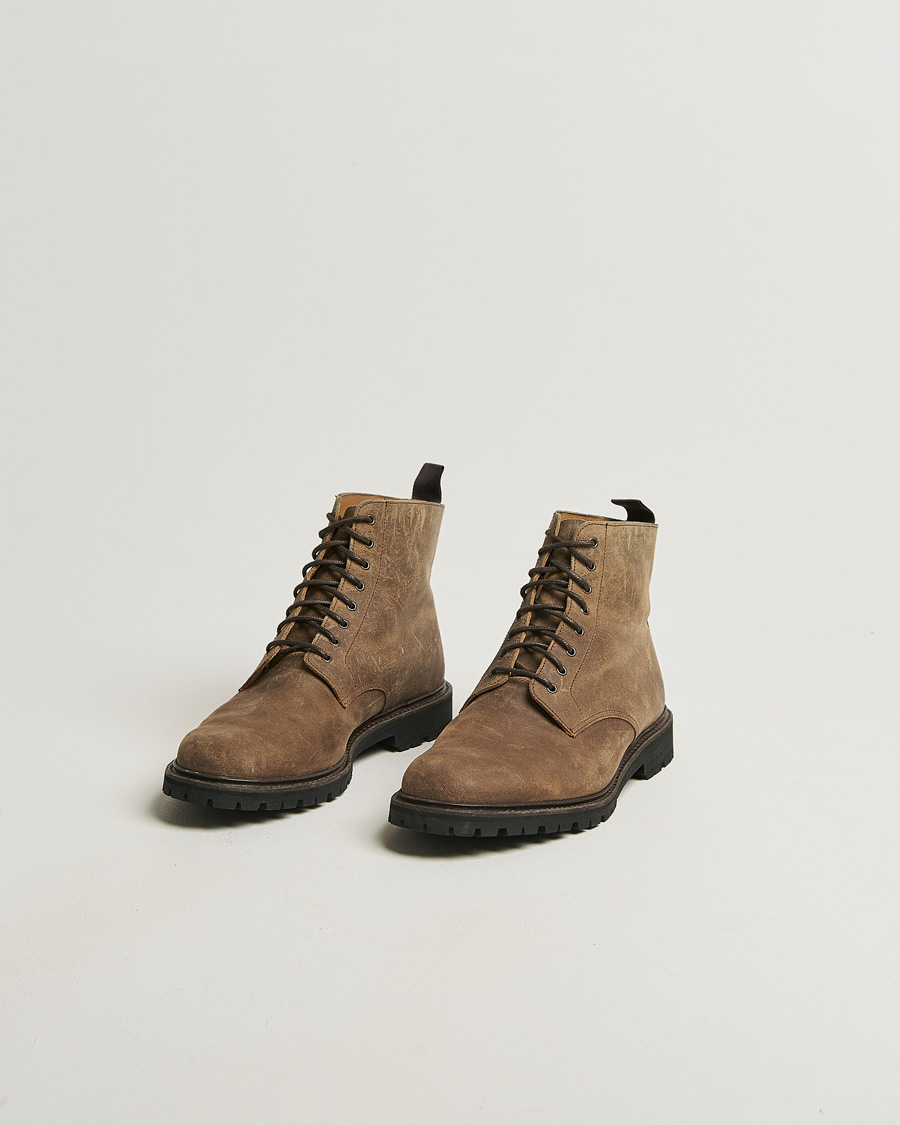 Men | Pre-owned Shoes | Pre-owned | Crockett & Jones Kelso Natural Rough-Out Suede Boots UK9 - EU43