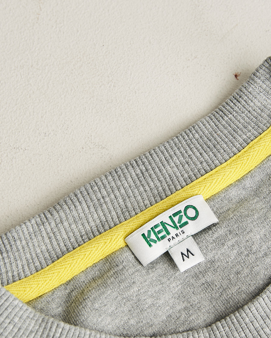 Men | Sweaters & Knitwear | Pre-owned | KENZO Tiger Crew Neck Sweatshirt Grey M
