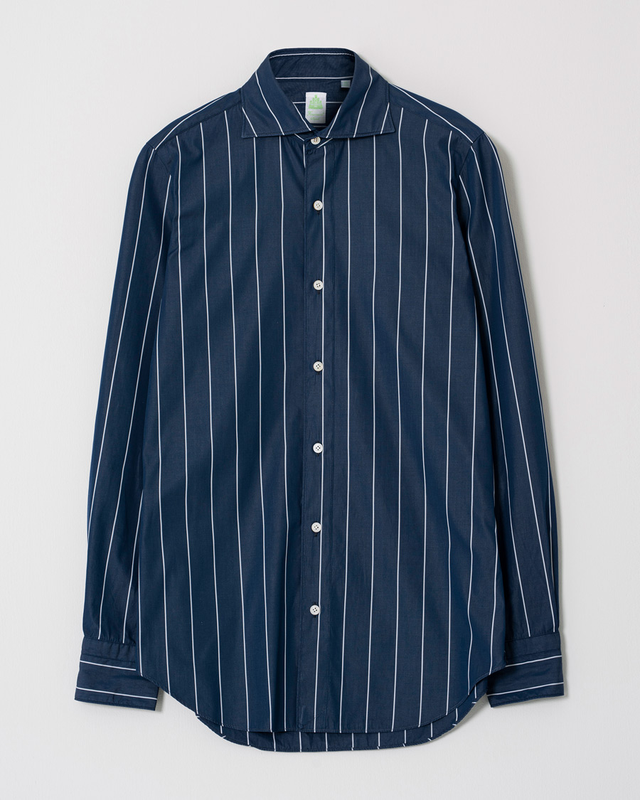 Men | Shirts | Pre-owned | Finamore Napoli Tokyo Vintage Cotton Shirt Navy 39 - M