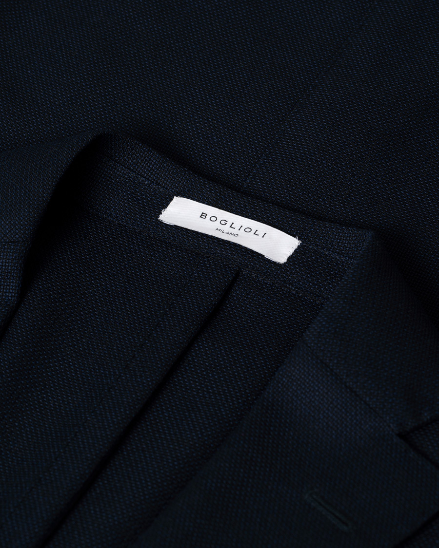 Men | Blazers | Pre-owned | Boglioli K Jacket Wool Hopsack Blazer Navy