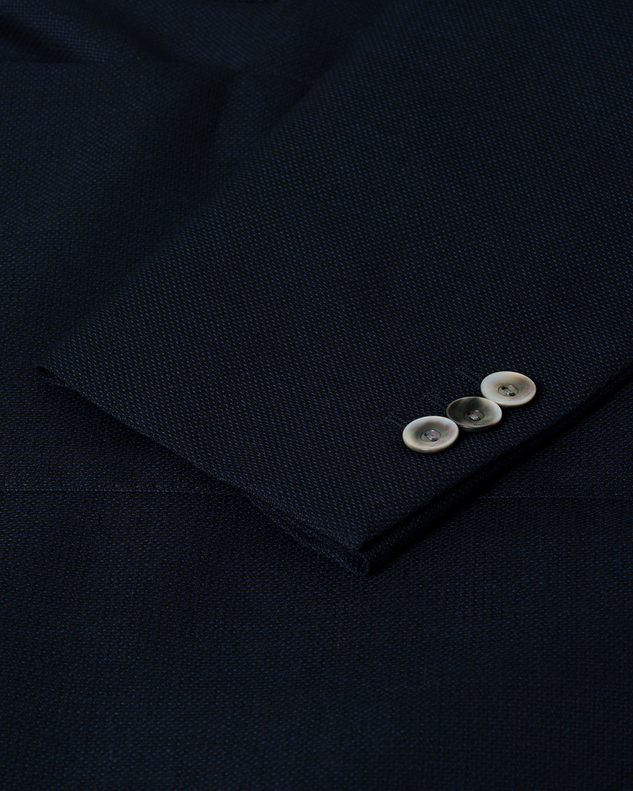 Men | Blazers | Pre-owned | Boglioli K Jacket Wool Hopsack Blazer Navy