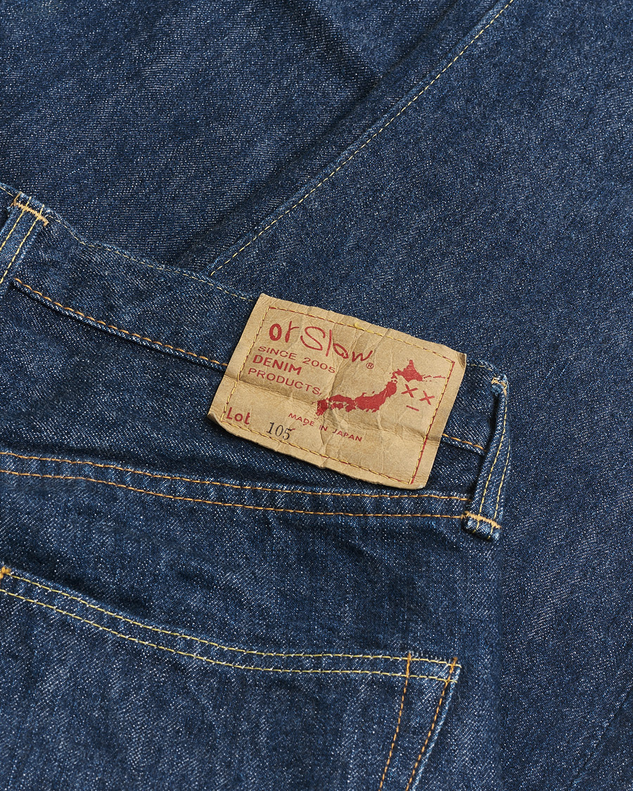 Men | Pre-owned Trousers | Pre-owned | orSlow Straight Fit 105 Selvedge Jeans One Wash 1 - XS