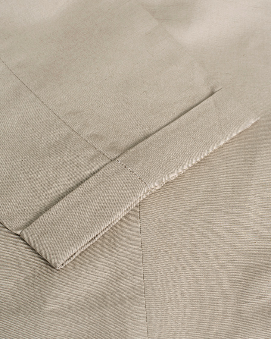Herre | Pre-owned | Pre-owned | Briglia 1949 Easy Fit Pleated Linen/Cotton Trousers Beige