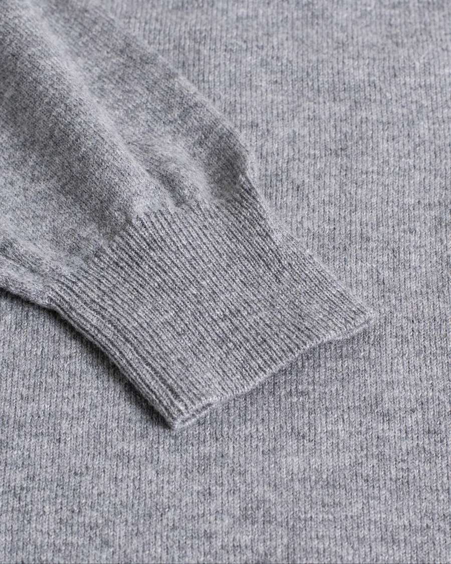 Men | Sweaters & Knitwear | Pre-owned | Corneliani Virgin Wool/Cashemere Half Zip Grey 46