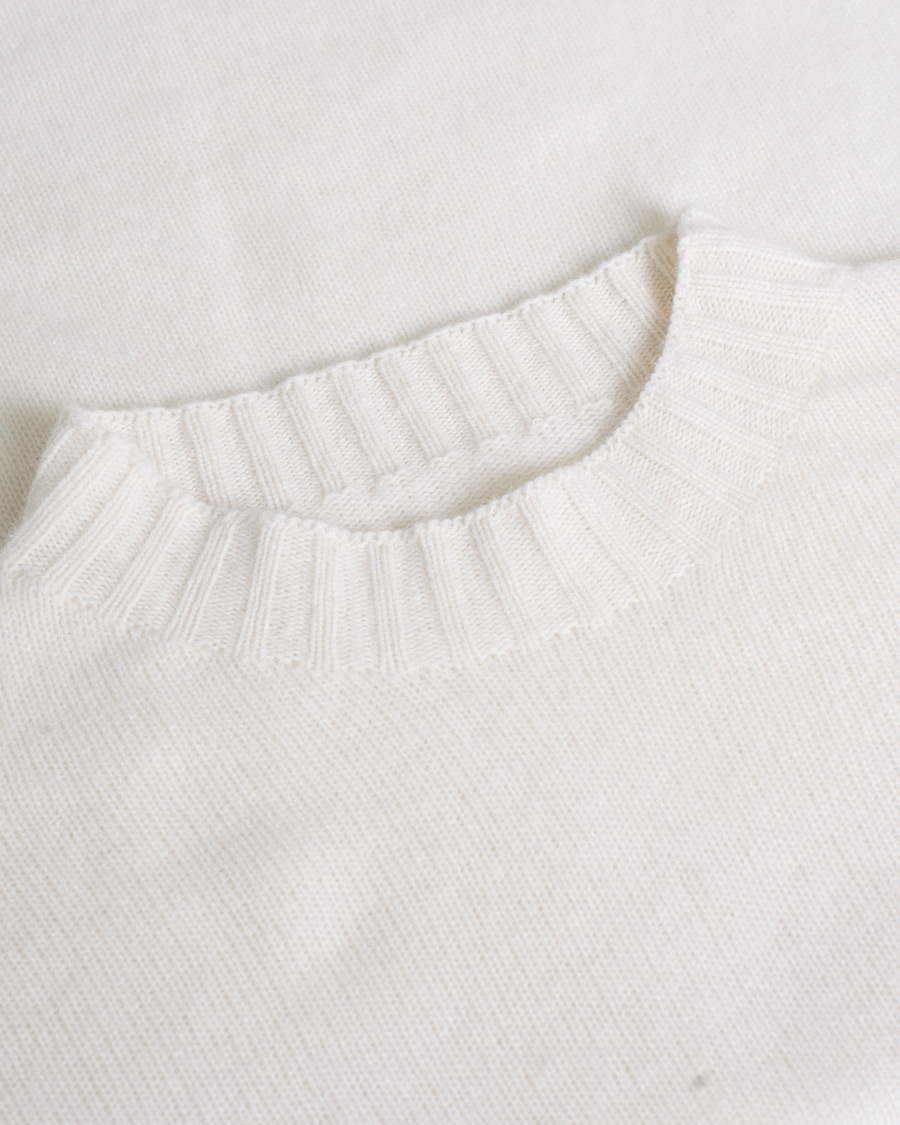 Men | Sweaters & Knitwear | Pre-owned | Altea Wool/Cashmere Crew Neck Sweater Latte