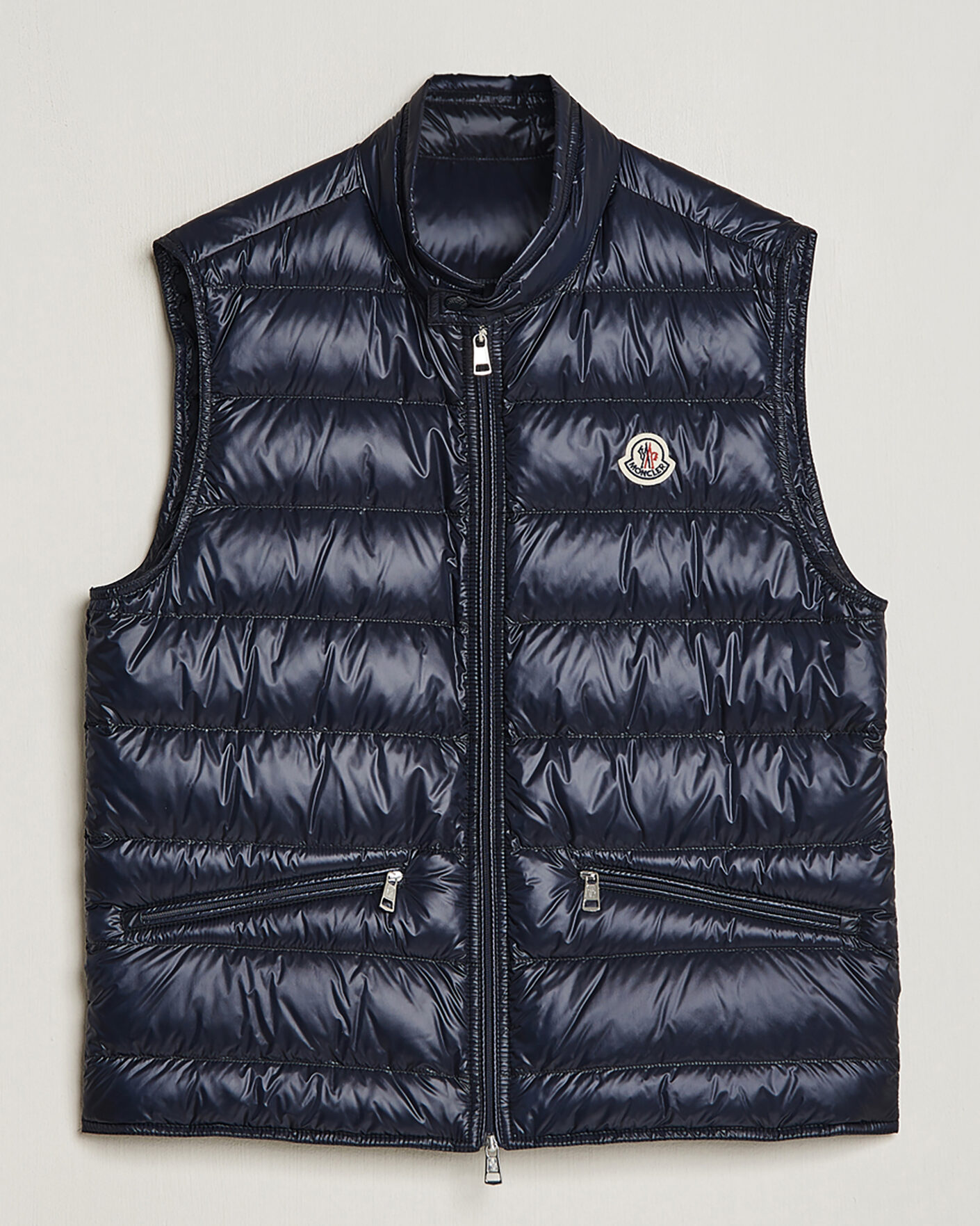 Men | Pre-owned Coats & Jackets | Pre-owned | Moncler Gui Down Vest Navy 4 - XL
