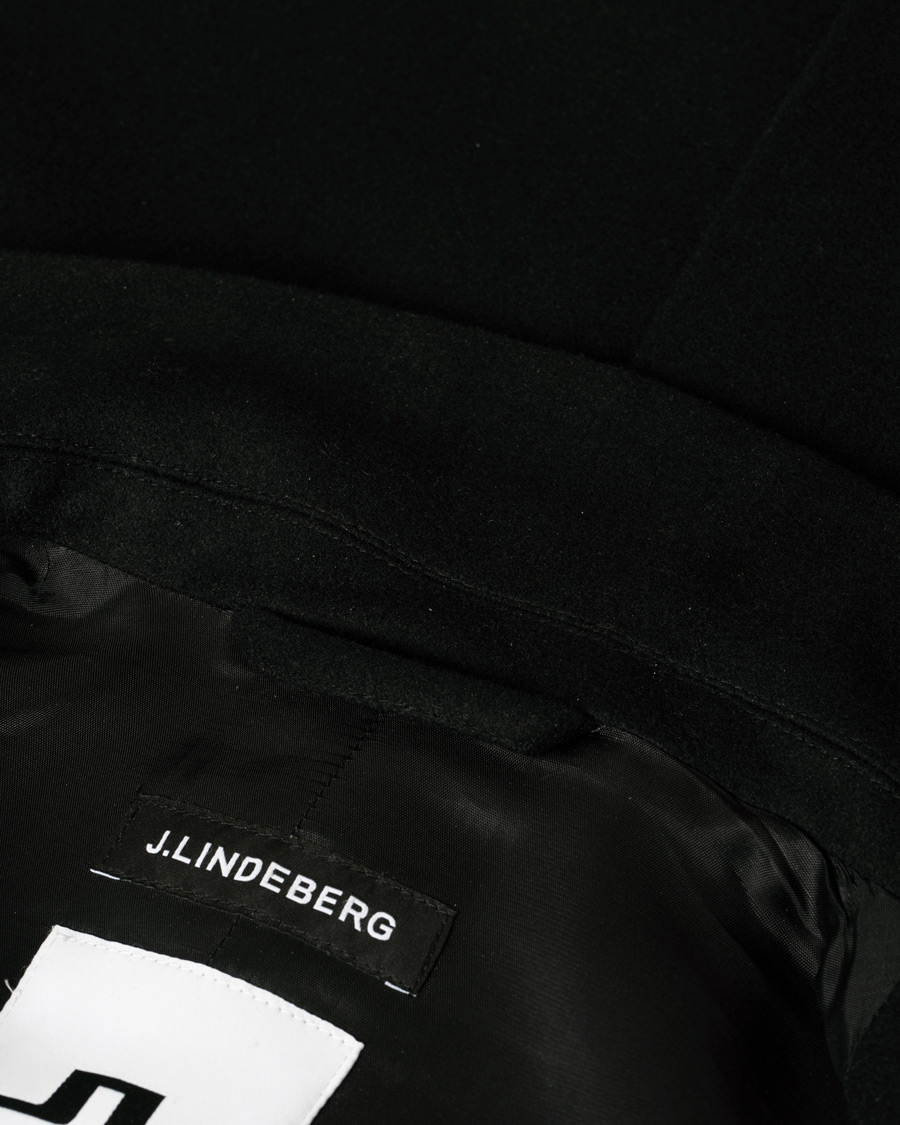 Men | Coats & Jackets | Pre-owned | J.Lindeberg Holger Compact Melton Coat Black 48