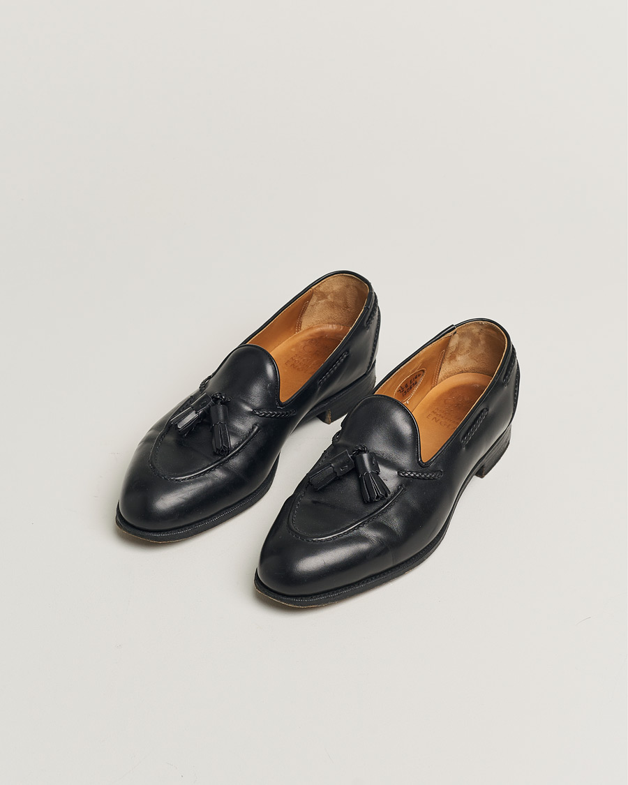 Men | Edward Green Belgravia Tassel Loafer Black Calf | Pre-owned | Edward Green Belgravia Tassel Loafer Black Calf