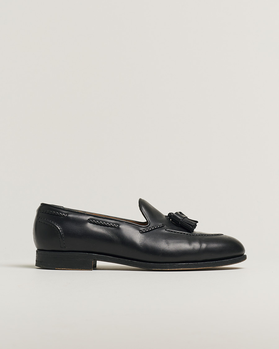 Men | Edward Green Belgravia Tassel Loafer Black Calf | Pre-owned | Edward Green Belgravia Tassel Loafer Black Calf