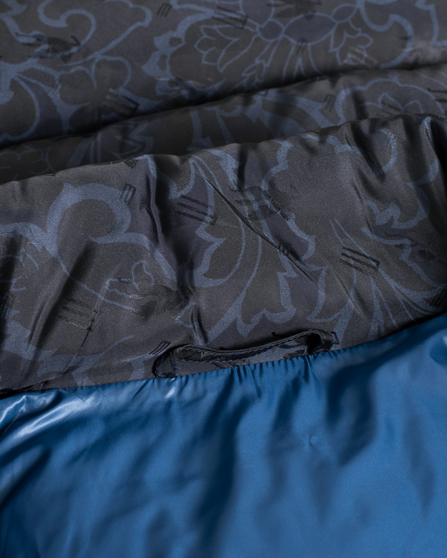 Men | Etro Patterned Down Jacket Navy XL | Pre-owned | Etro Patterned Down Jacket Navy XL