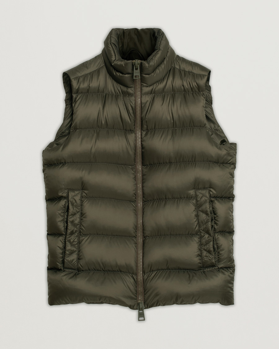 Men | Coats & Jackets | Pre-owned | Herno Globe Down Puffer Gilet Forest Green