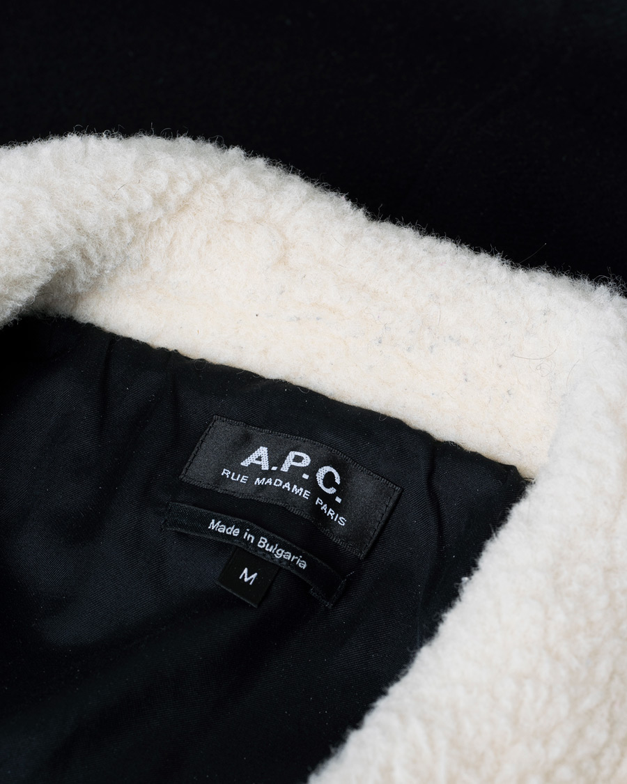 Men | Coats & Jackets | Pre-owned | A.P.C. Ben Shearling Bomber Jacket Black