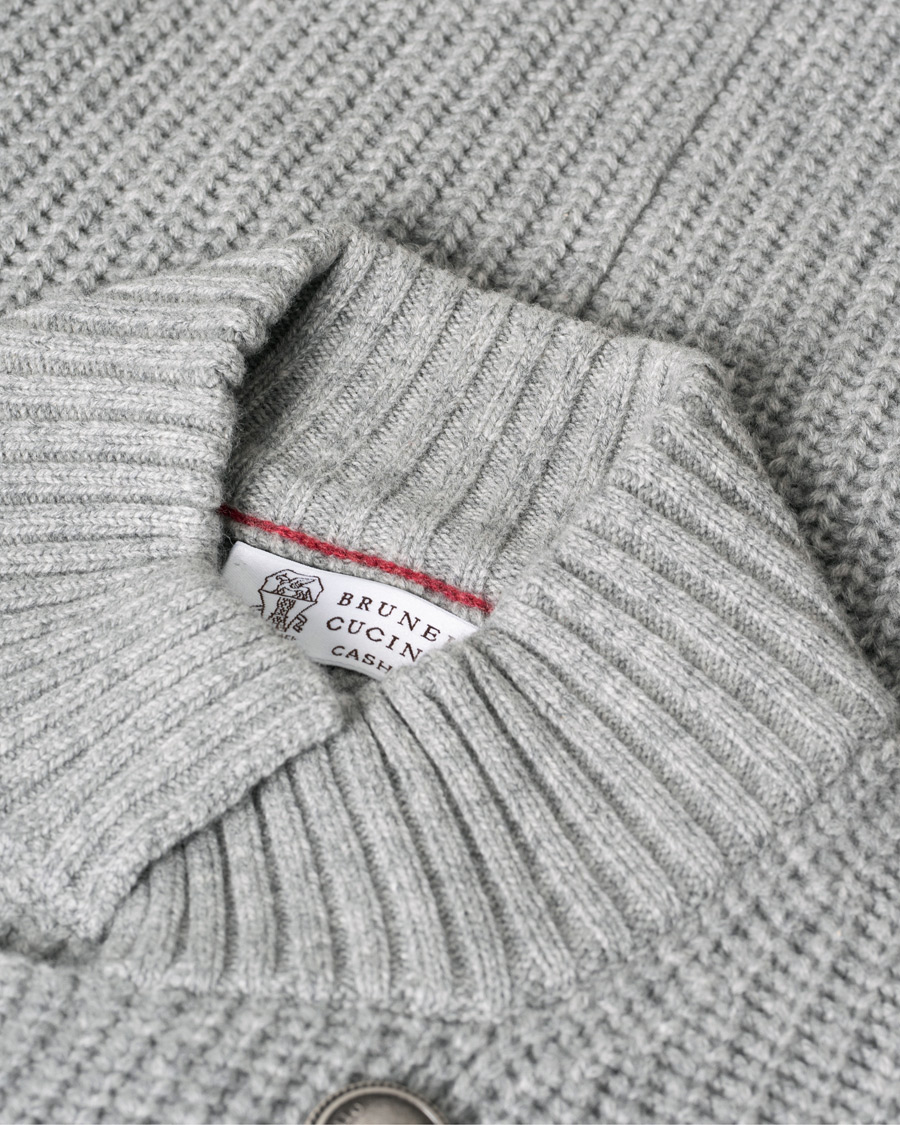 Men | Sweaters & Knitwear | Pre-owned | Brunello Cucinelli Double Breasted Cashmere Cardigan Jacket Grey Melange