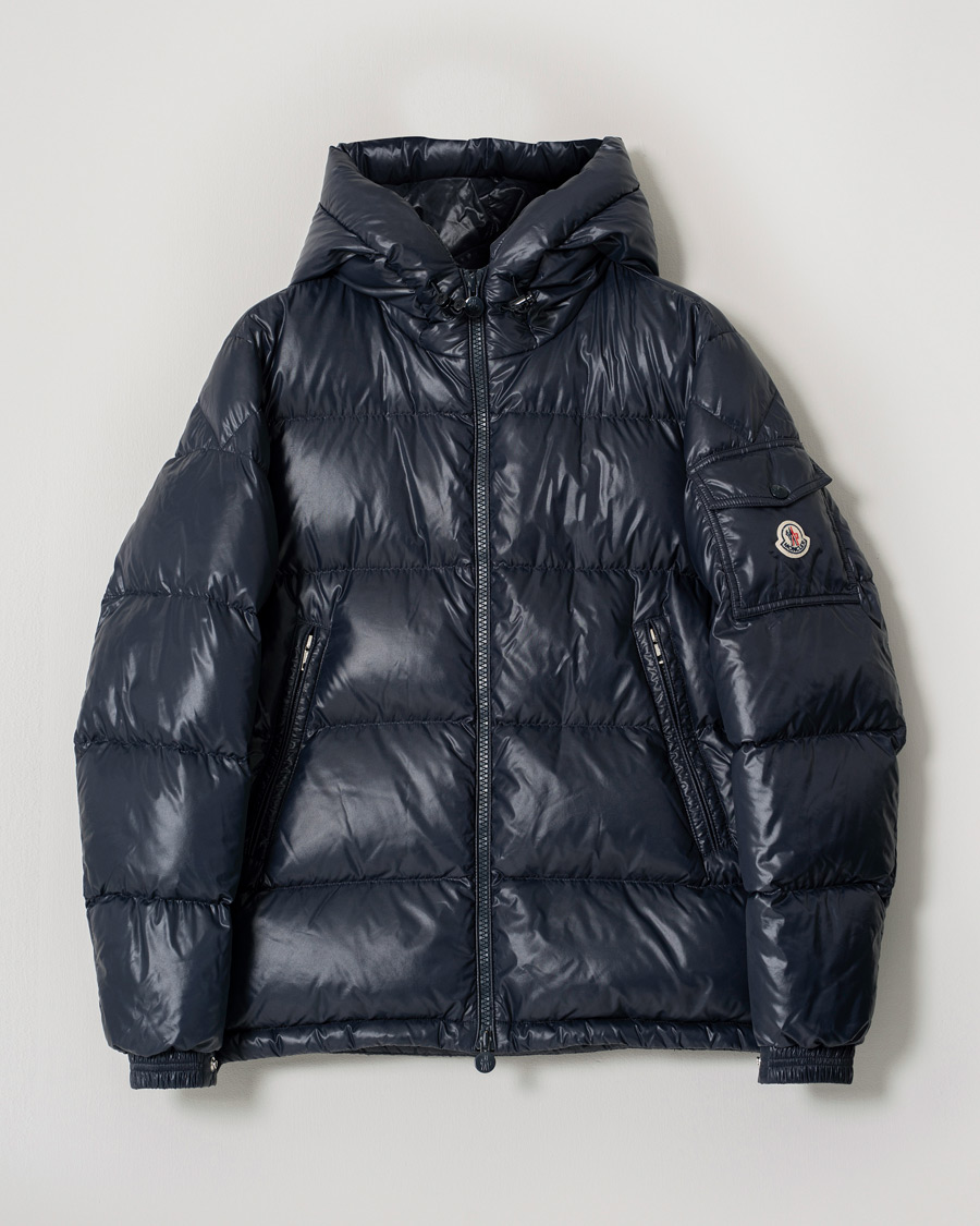 Men | Coats & Jackets | Pre-owned | Moncler Ecrins Gloss Down Jacket Navy