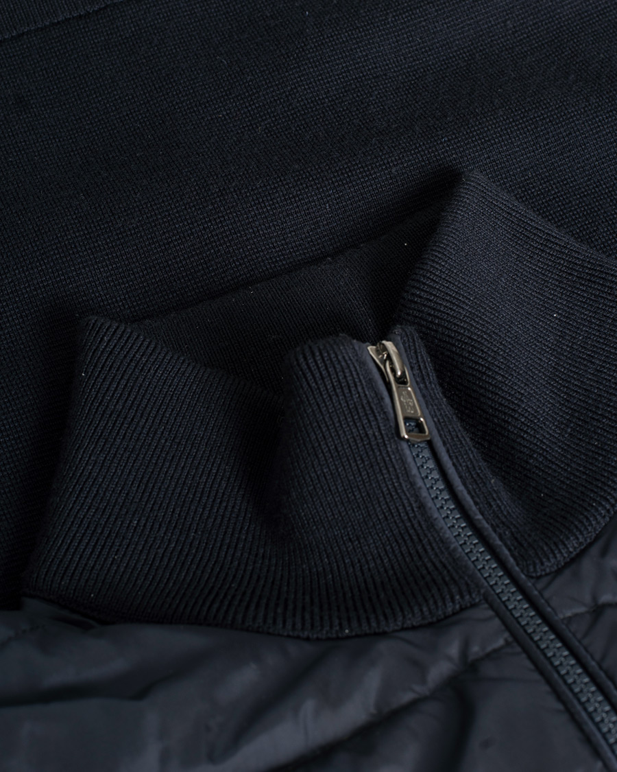 Men | Sweaters & Knitwear | Pre-owned | Moncler Hybrid Zip Sweater Navy