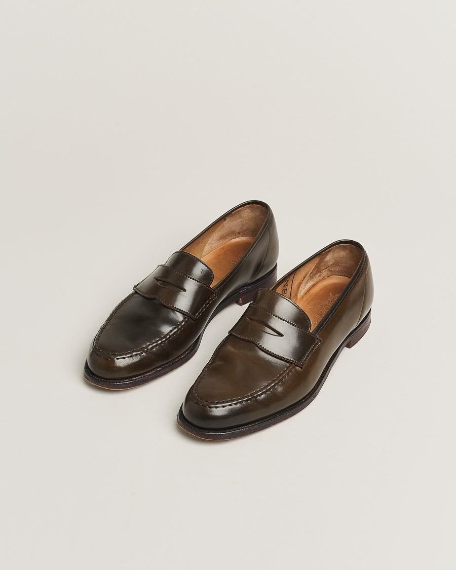 Men | Crockett & Jones Harvard Unlined Loafer Dark Brown Cordovan | Pre-owned | Crockett & Jones Harvard Unlined Loafer Dark Brown Cordovan