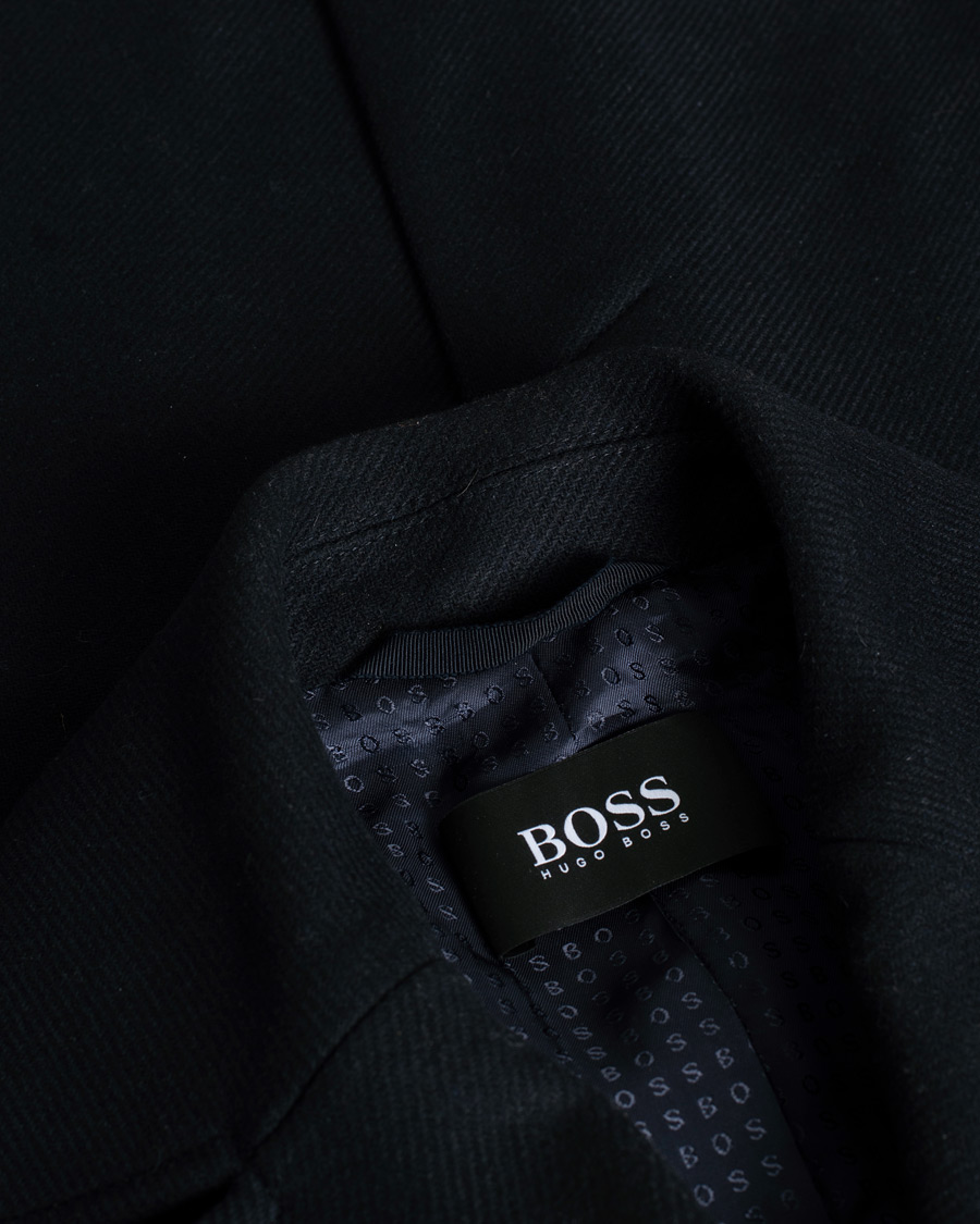 Men | Coats & Jackets | Pre-owned | BOSS Hyde Peacoat Dark Blue
