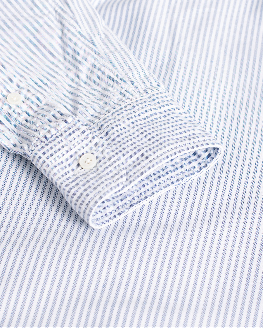 Men | Shirts | Pre-owned | BEAMS PLUS Oxford Button Down Shirt Blue Stripe