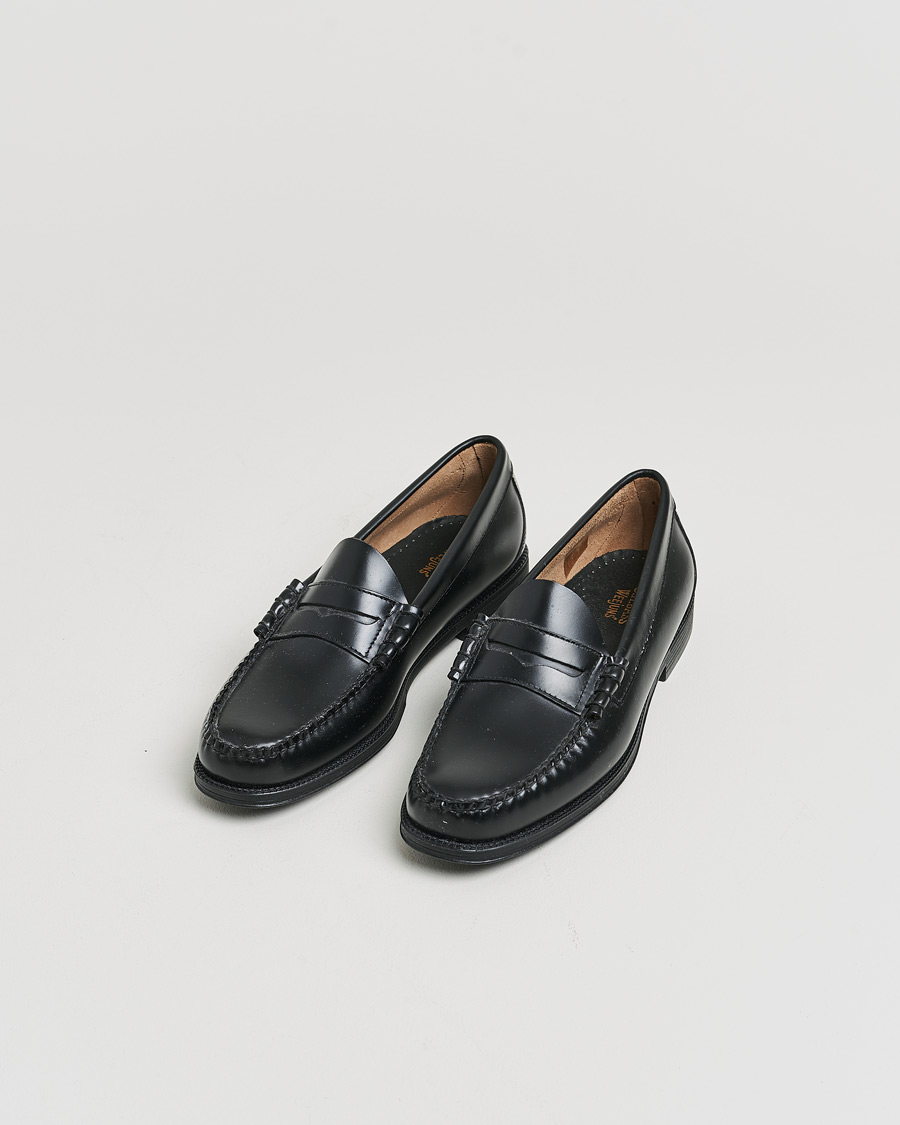 G.H. Bass Easy Weejuns Larson Penny Loafers Black Leather 43 at