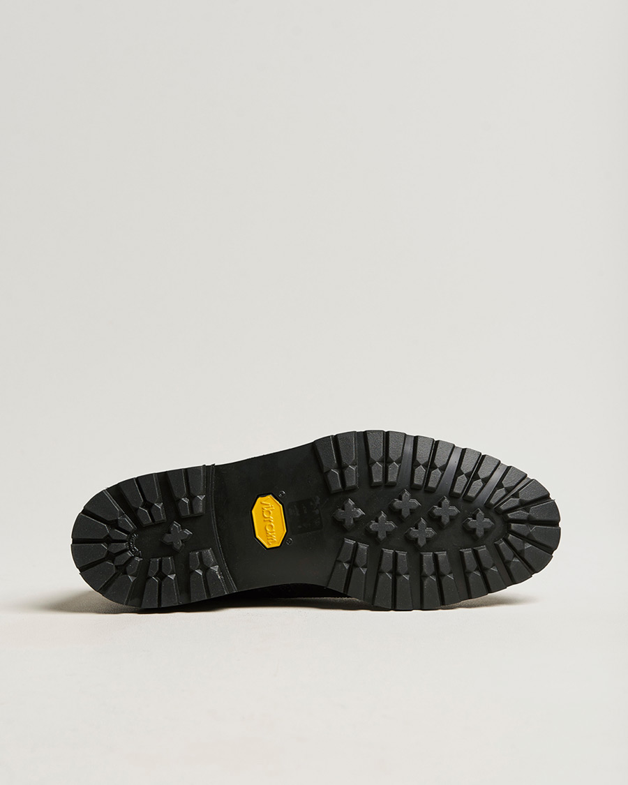Men | Pre-owned Welted shoes | Pre-owned | Crockett & Jones Pembroke Derbys Scotch Grain Vibram Black Calf UK6,5 - EU40,5