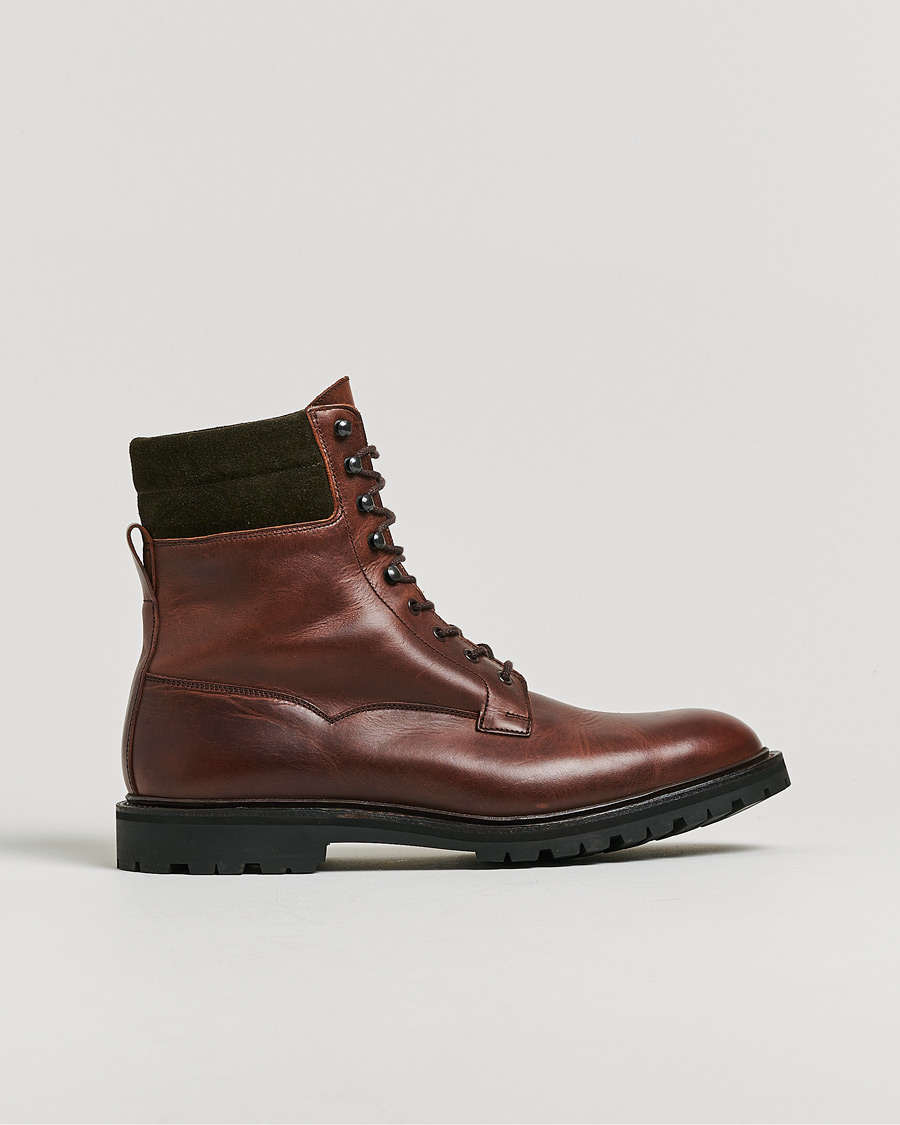 Men | Pre-owned Shoes | Pre-owned | Crockett & Jones Ross Boot Vibram Sole Chocolate Hurricane Hide UK10 - EU44,5