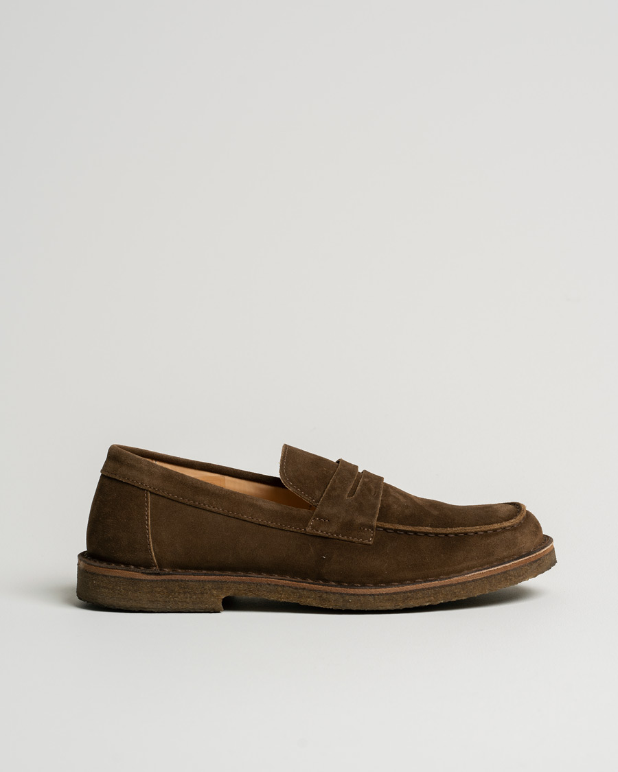 Men | Astorflex Mokaflex Loafer Dark Khaki Suede | Pre-owned | Astorflex Mokaflex Loafer Dark Khaki Suede