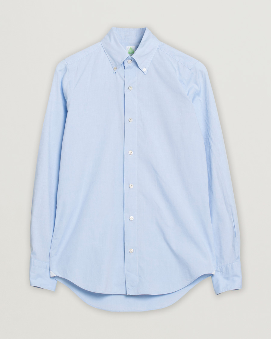 Men | Shirts | Pre-owned | Finamore Napoli Tokyo Slim Fit Oxford Shirt Light Blue