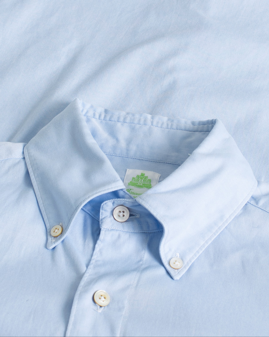 Men | Shirts | Pre-owned | Finamore Napoli Tokyo Slim Fit Oxford Shirt Light Blue