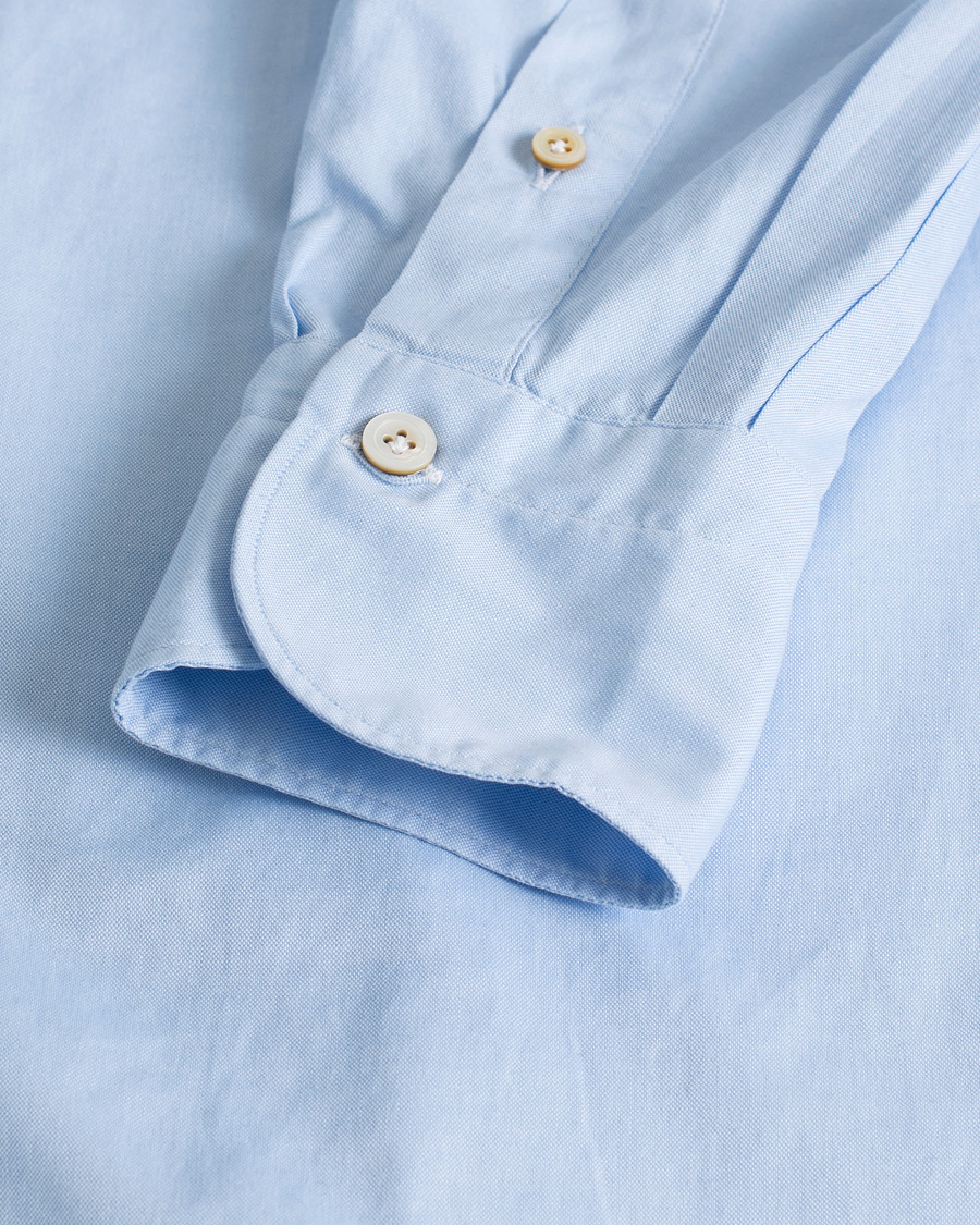 Men | Shirts | Pre-owned | Finamore Napoli Tokyo Slim Fit Oxford Shirt Light Blue